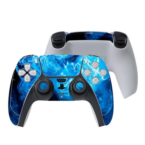 Blue Quantum Waves PlayStation 5 Controller Skin