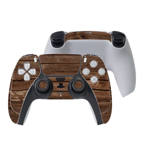 Stripped Wood PlayStation 5 Controller Skin