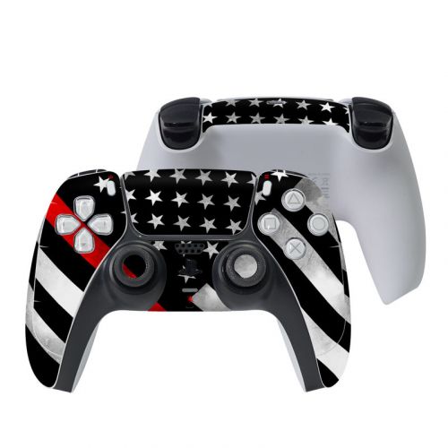Thin Red Line Hero PlayStation 5 Controller Skin