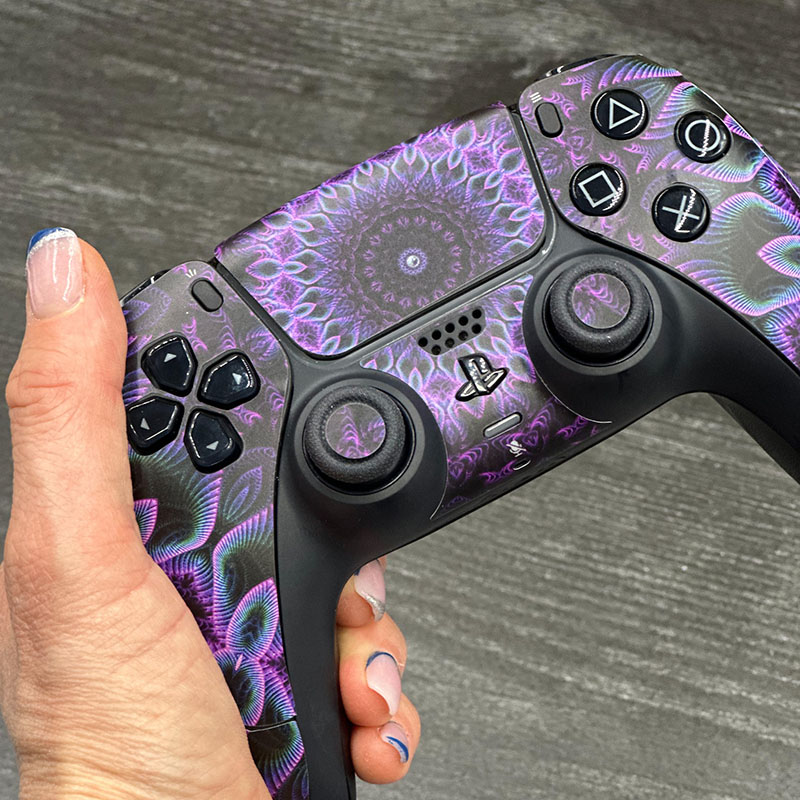 Hearts PS5 Controller Skin - Love Rose Gold Black