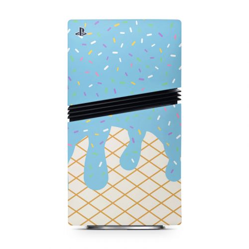 Cotton Candy Ice Cream Drip PlayStation 5 Pro Skin
