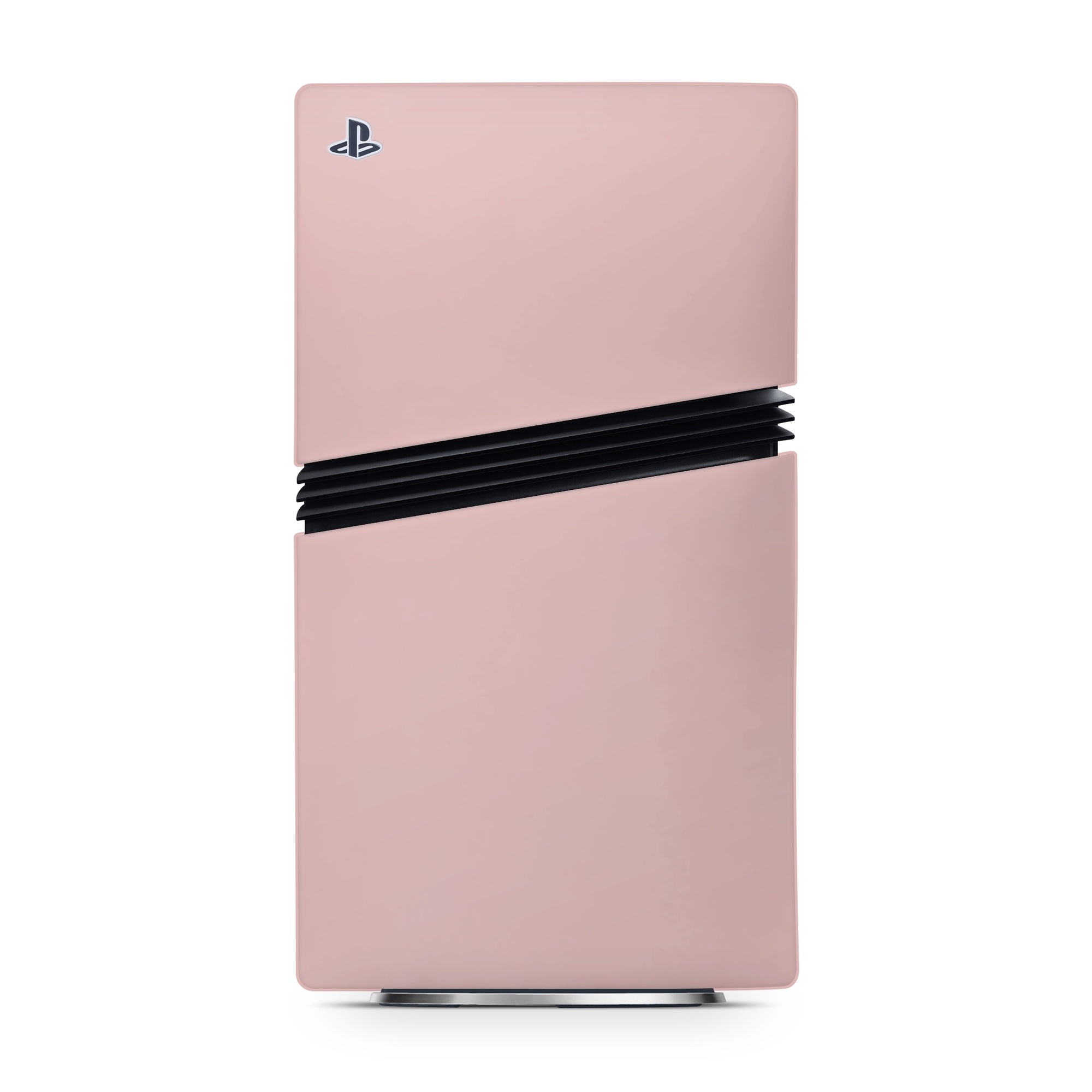 PlayStation 5 Pro Skin design of Brown, Violet, Font, Pattern, Magenta, Peach, Electric blue, Event, Carmine, Sky, with pink, orange colors