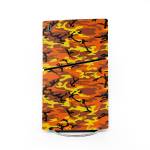 Orange Camo PlayStation 5 Slim Skin