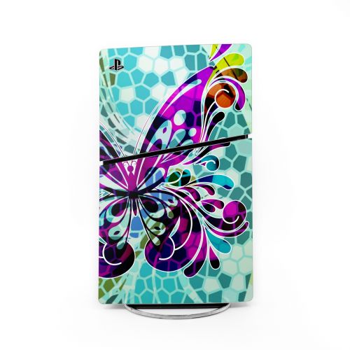 Butterfly Glass PlayStation 5 Slim Skin