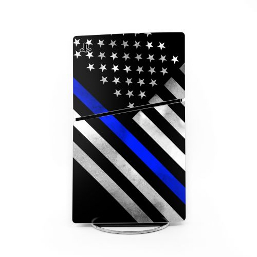 Thin Blue Line Hero PlayStation 5 Slim Skin
