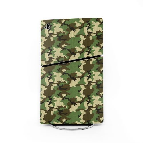 Woodland Camo PlayStation 5 Slim Skin