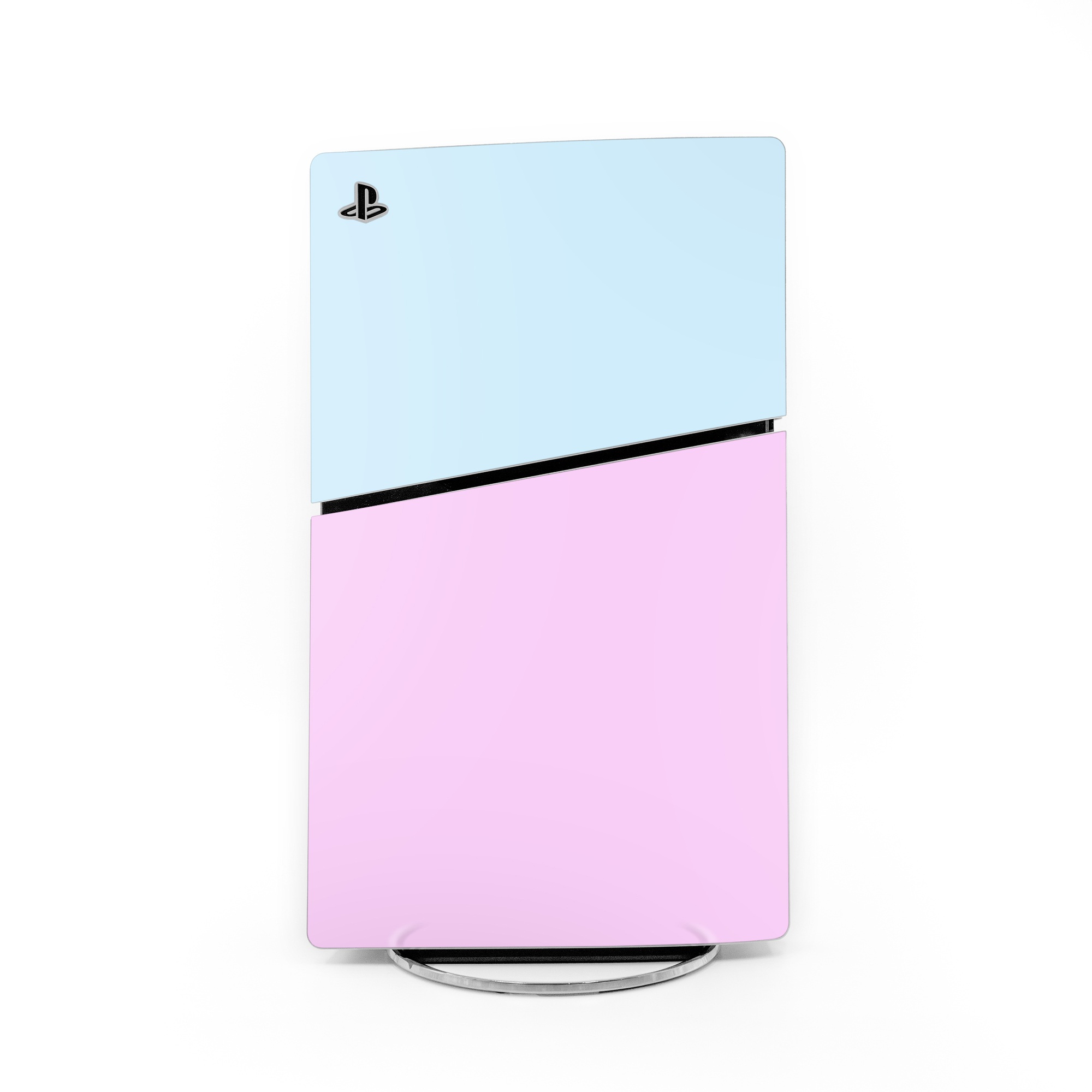 PlayStation 5 Slim Skin design, with pink, yellow, blue colors