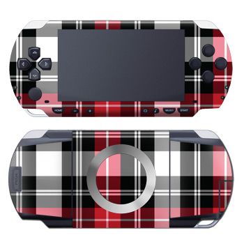 Red Plaid PSP Skin