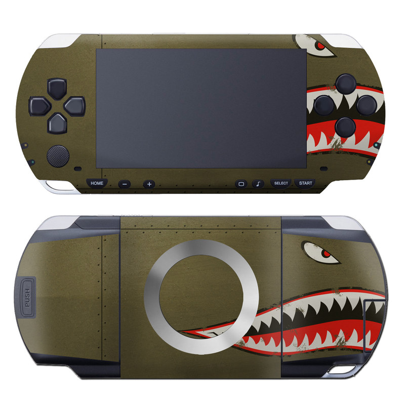 PSP 1st Gen Skin design of Red, Leaf, Plant, Illustration, Art, Carmine, Graphics, Perennial plant, with black, red, gray colors