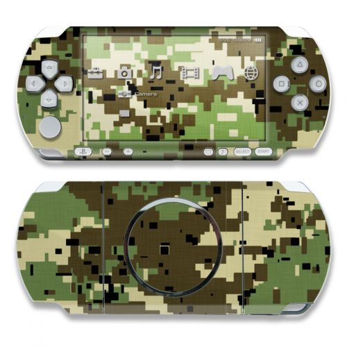 Digital Woodland Camo PSP 3000 Skin