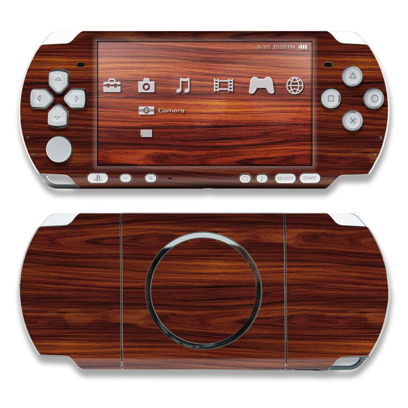 PSP 3rd Gen 3000 Skin design of Wood, Red, Brown, Hardwood, Wood flooring, Wood stain, Caramel color, Laminate flooring, Flooring, Varnish, with black, red colors