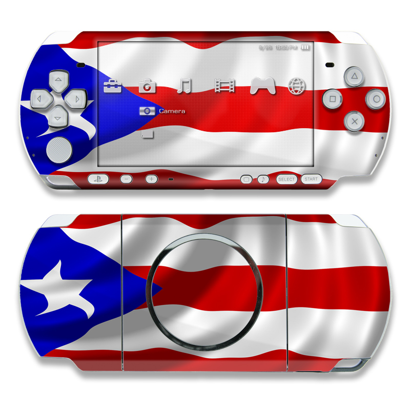 PSP 3rd Gen 3000 Skin design of Flag, Flag of the united states, Flag Day (USA), Veterans day, Independence day, with red, blue, white colors