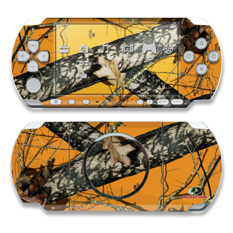 PSP 3rd Gen 3000 Skin design of Tree, Branch, Canoe birch, Woody plant, Plant, Leaf, Adaptation, Wildlife, Trunk, Birch family, with green, black, gray, red colors
