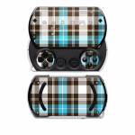 Turquoise Plaid PSP go Skin