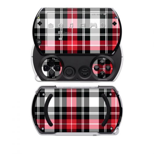 Red Plaid PSP go Skin