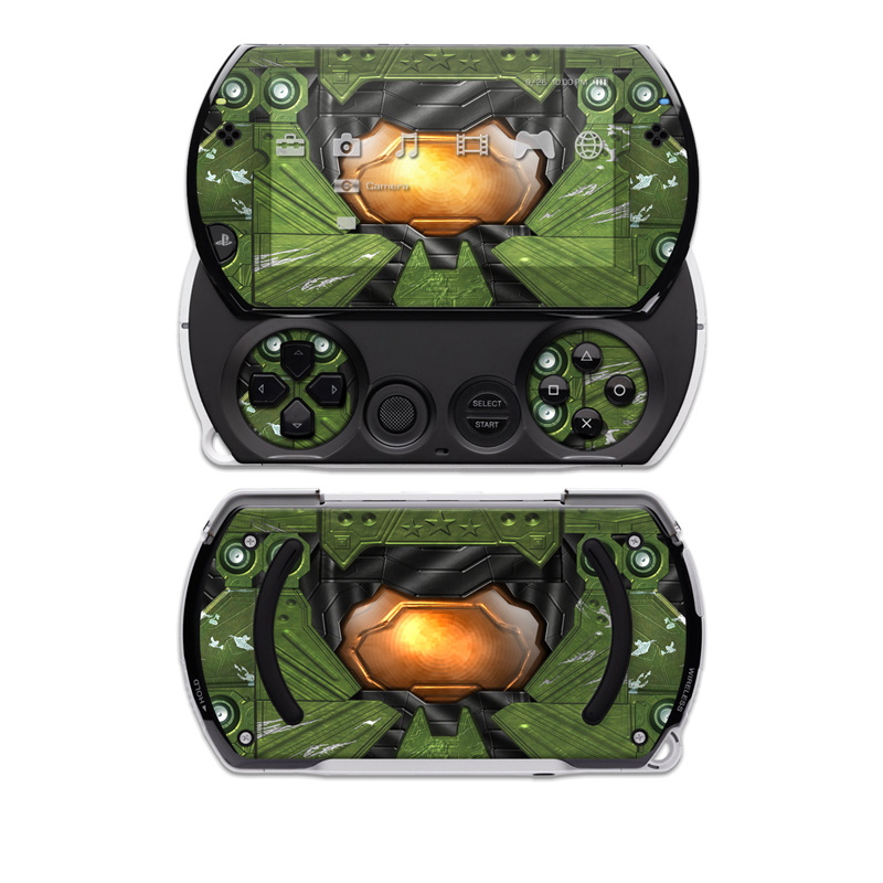 PSP go Skin design of Green, Fictional character, Games, Fiction, Pc game, Illustration, Strategy video game, Digital compositing, Art, Screenshot, with green, yellow, orange, black colors