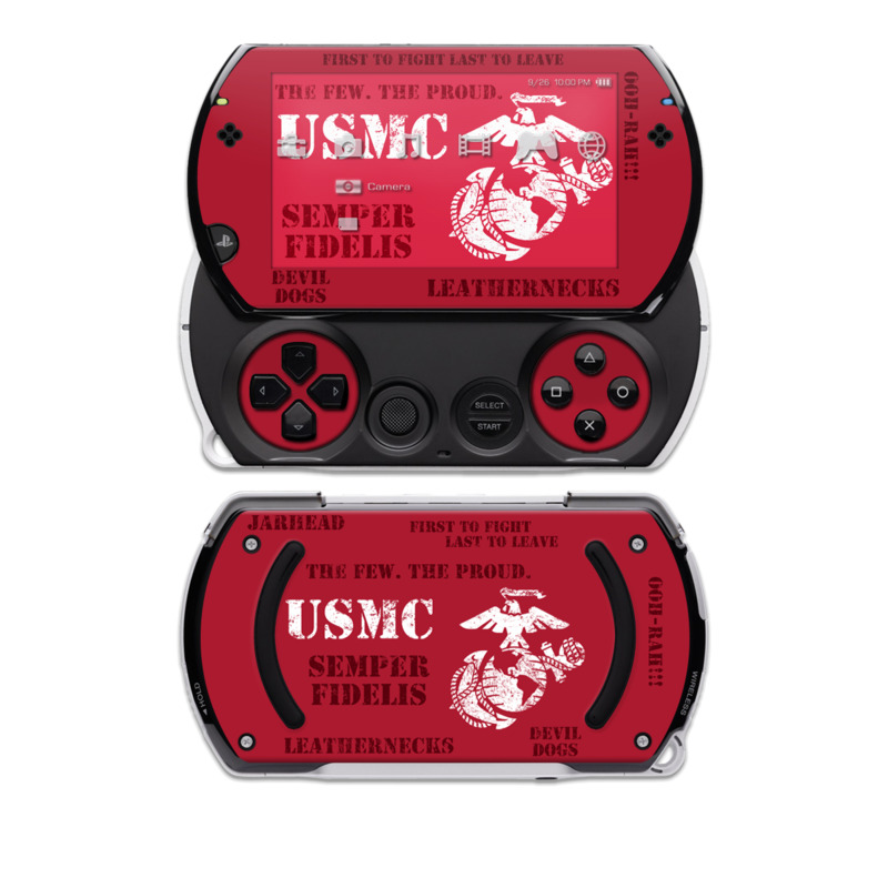 PSP go Skin design of Font, Text, Logo, T-shirt, Poster, Graphics, Brand, Banner, with red, gray, white, black, pink colors