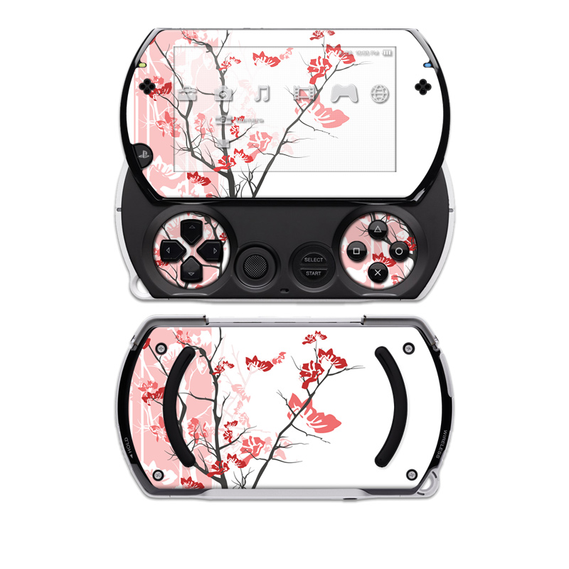  Skin design of Branch, Red, Flower, Plant, Tree, Twig, Blossom, Botany, Pink, Spring, with white, pink, gray, red, black colors