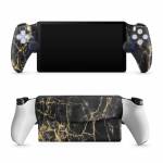 Black Gold Marble PlayStation Portal Skin