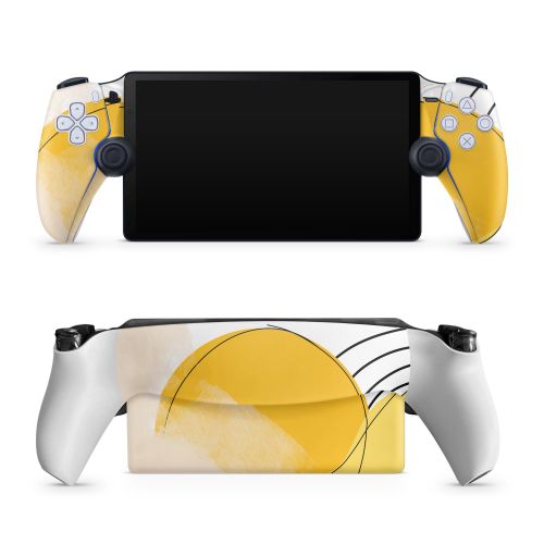 Abstract Yellow PlayStation Portal Skin