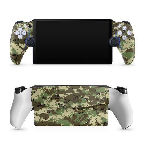 Digital Woodland Camo PlayStation Portal Skin
