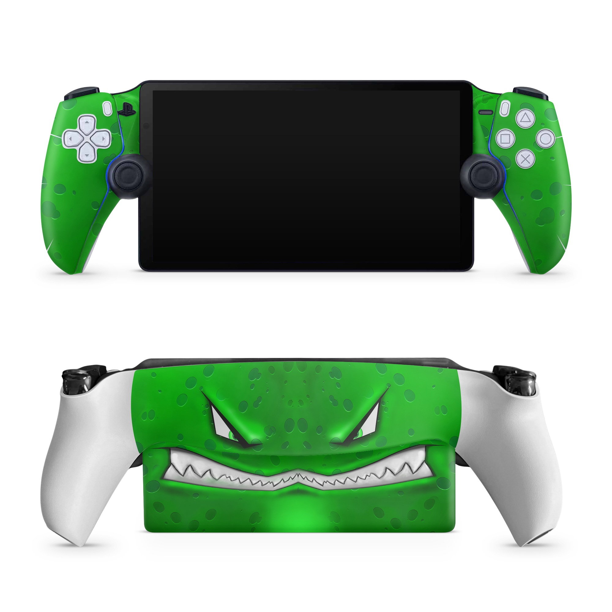 PlayStation Portal Skin design of Green, Font, Animation, Logo, Graphics, Games, with green, white colors