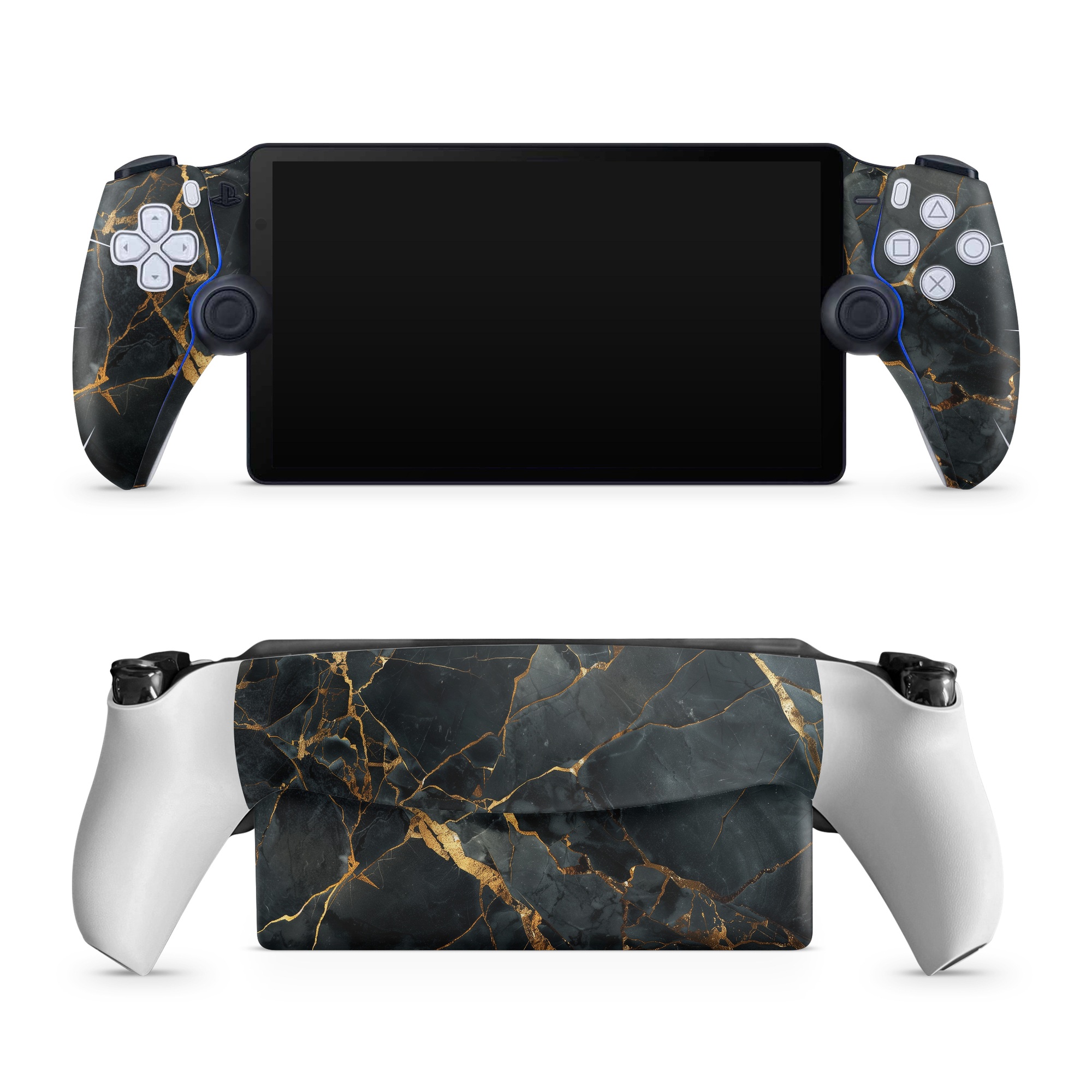 PlayStation Portal Skin design of Atmosphere, Twig, World, Branch, Vegetation, Wood, Rectangle, Landscape, Slope, Geological phenomenon, with black, brown, yellow, gray, white colors