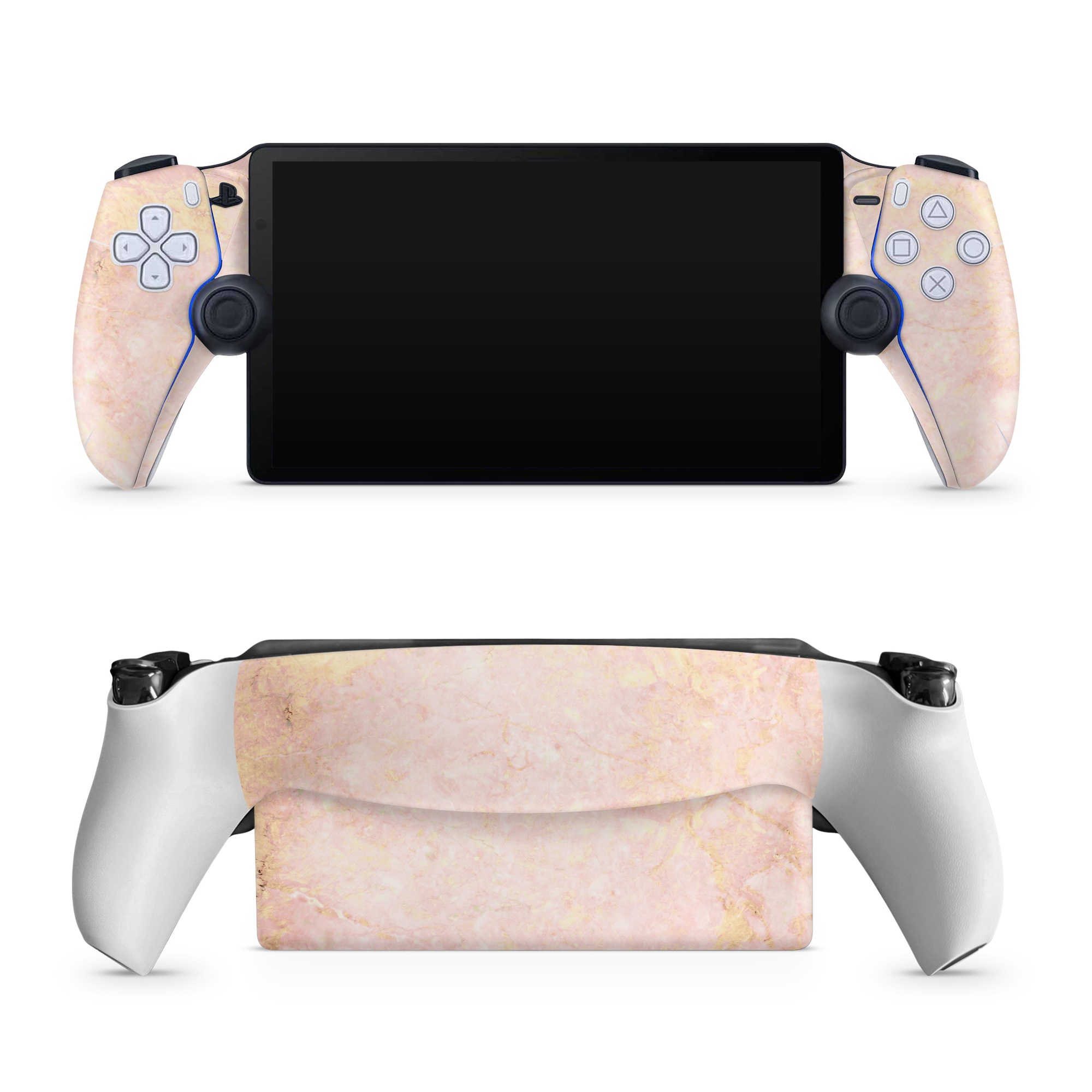 PlayStation Portal Skin design of Pink, Peach, Wallpaper, Pattern, with pink, yellow, orange colors
