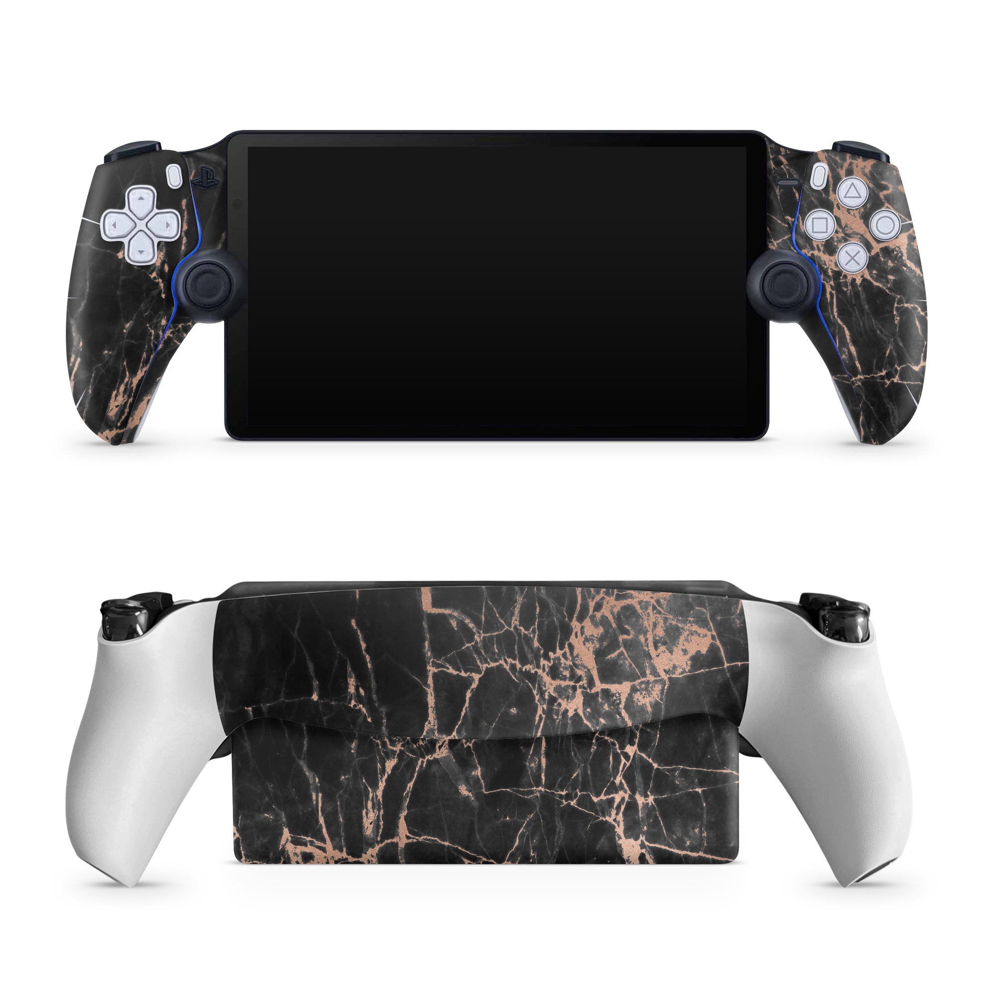 PlayStation Portal Skin design of Branch, Black, Twig, Tree, Brown, Sky, Atmosphere, Plant, Winter, Night, with black, pink colors