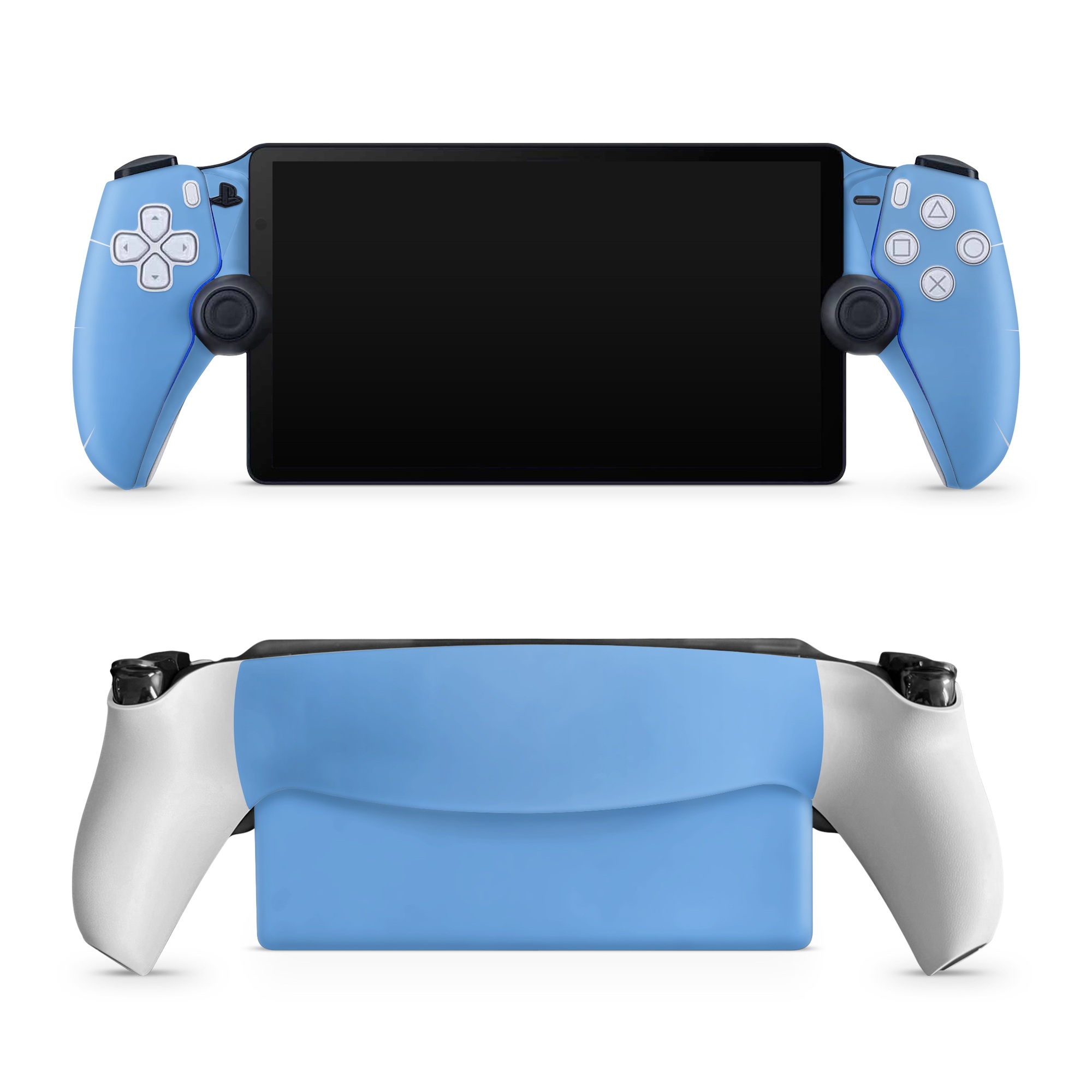 PlayStation Portal Skin design of Sky, Blue, Daytime, Aqua, Cobalt blue, Atmosphere, Azure, Turquoise, Electric blue, Calm, with blue colors