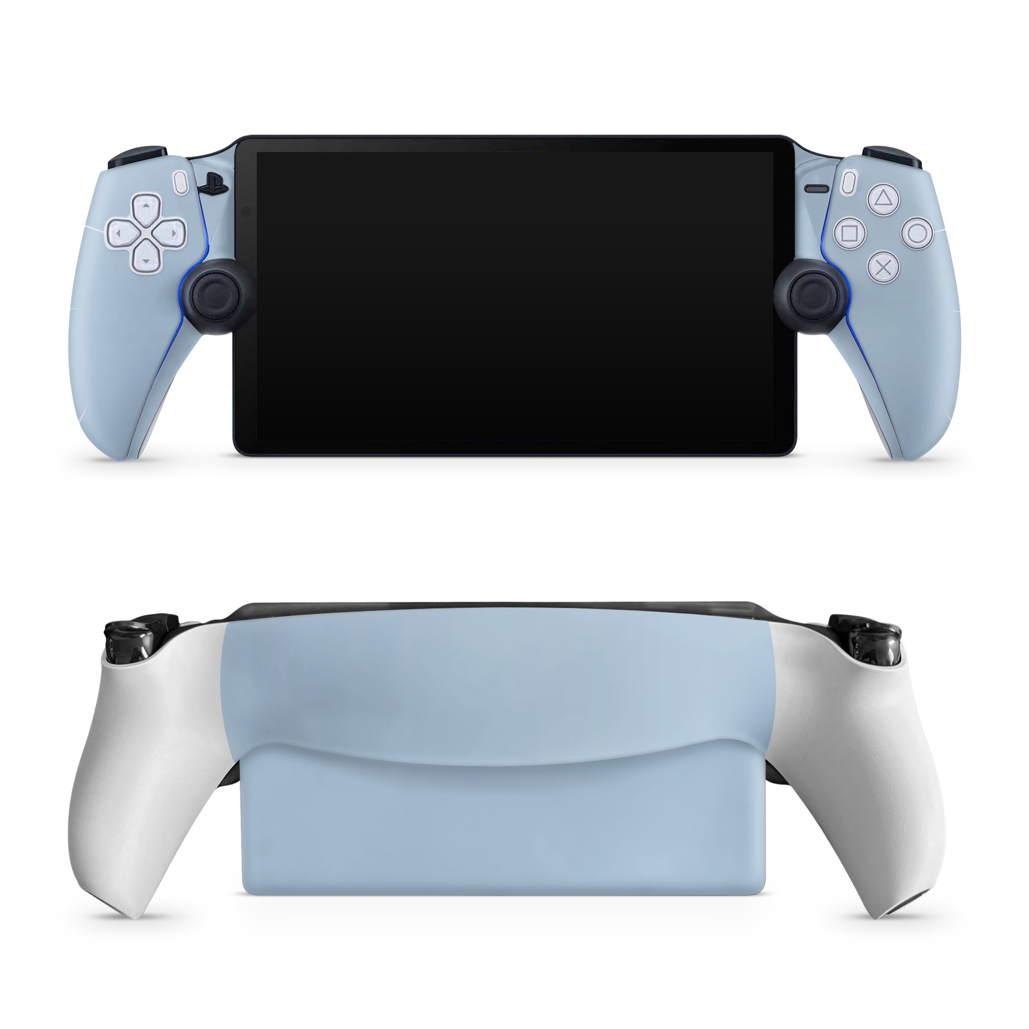 PlayStation Portal Skin design of Electric blue, Pattern, Font, Cumulus, Event, Sky, Circle, Magenta, Rectangle, Logo, with blue, gray colors