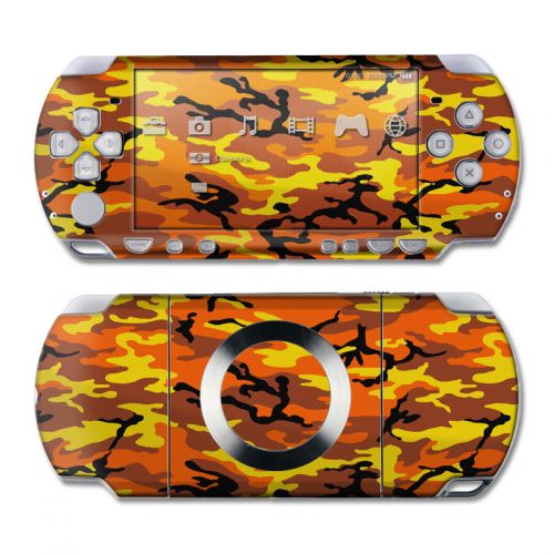 Orange Camo PSP Slim & Lite Skin
