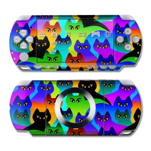 Rainbow Cats PSP Slim & Lite Skin