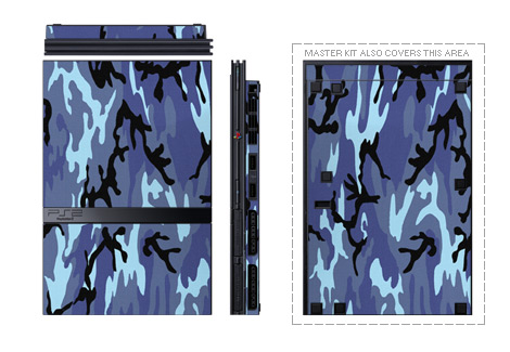 Old PS2 Skin design of Military camouflage, Pattern, Blue, Aqua, Teal, Design, Camouflage, Textile, Uniform, with blue, black, gray, purple colors