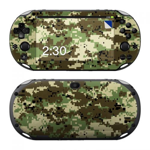 Digital Woodland Camo PlayStation Vita 2000 Skin