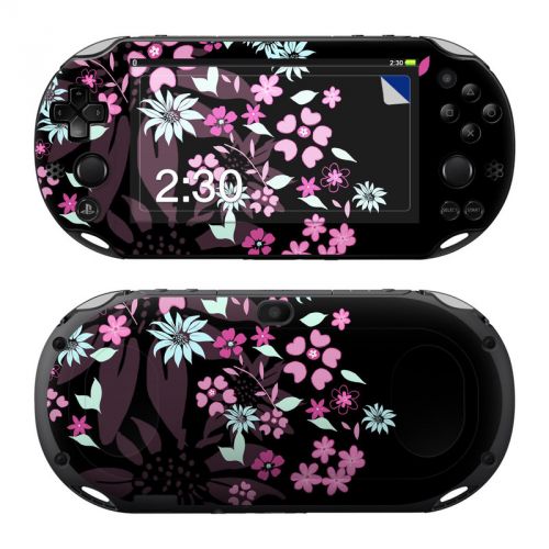 Dark Flowers PlayStation Vita 2000 Skin