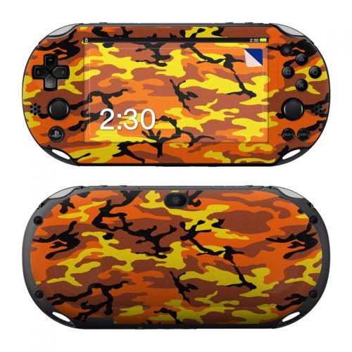 Orange Camo PlayStation Vita 2000 Skin