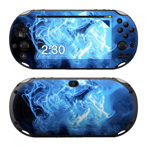 Blue Quantum Waves PlayStation Vita 2000 Skin