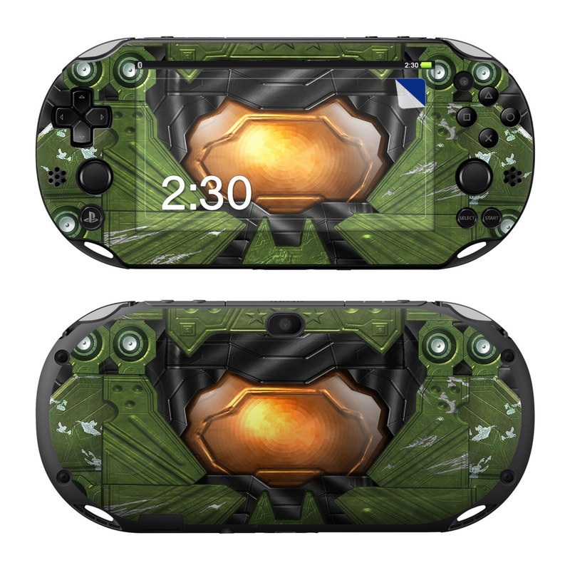 PlayStation Vita 2000 Skin design of Green, Fictional character, Games, Fiction, Pc game, Illustration, Strategy video game, Digital compositing, Art, Screenshot, with green, yellow, orange, black colors
