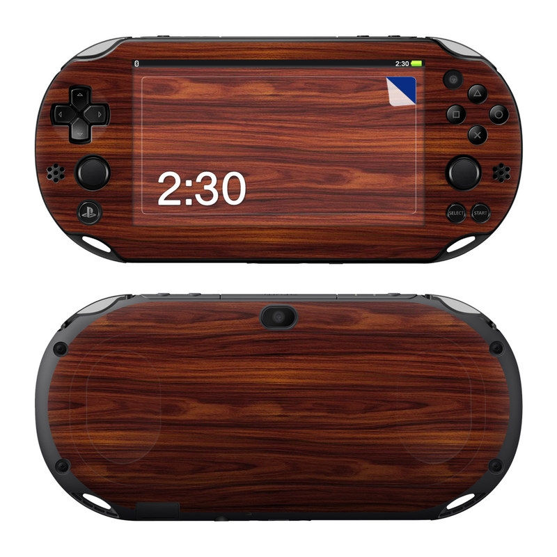 PlayStation Vita 2000 Skin design of Wood, Red, Brown, Hardwood, Wood flooring, Wood stain, Caramel color, Laminate flooring, Flooring, Varnish, with black, red colors