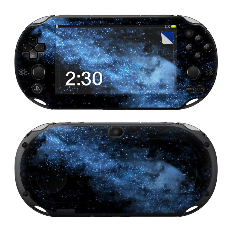 PlayStation Vita 2000 Skin design of Sky, Atmosphere, Black, Blue, Outer space, Atmospheric phenomenon, Astronomical object, Darkness, Universe, Space, with black, blue colors