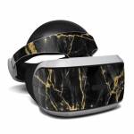 Black Gold Marble PlayStation VR Skin