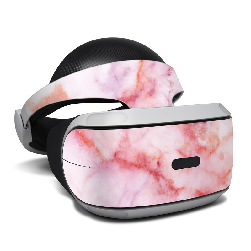 PlayStation VR Skin design of Pink, Skin, Flesh, Textile, Fur, with pink, red, white, purple, orange colors