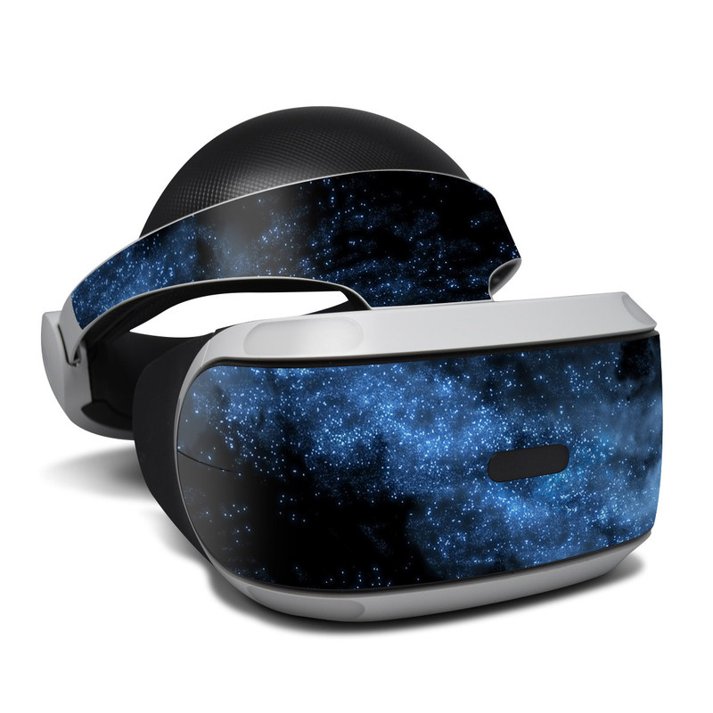 PlayStation VR Skin design of Sky, Atmosphere, Black, Blue, Outer space, Atmospheric phenomenon, Astronomical object, Darkness, Universe, Space, with black, blue colors