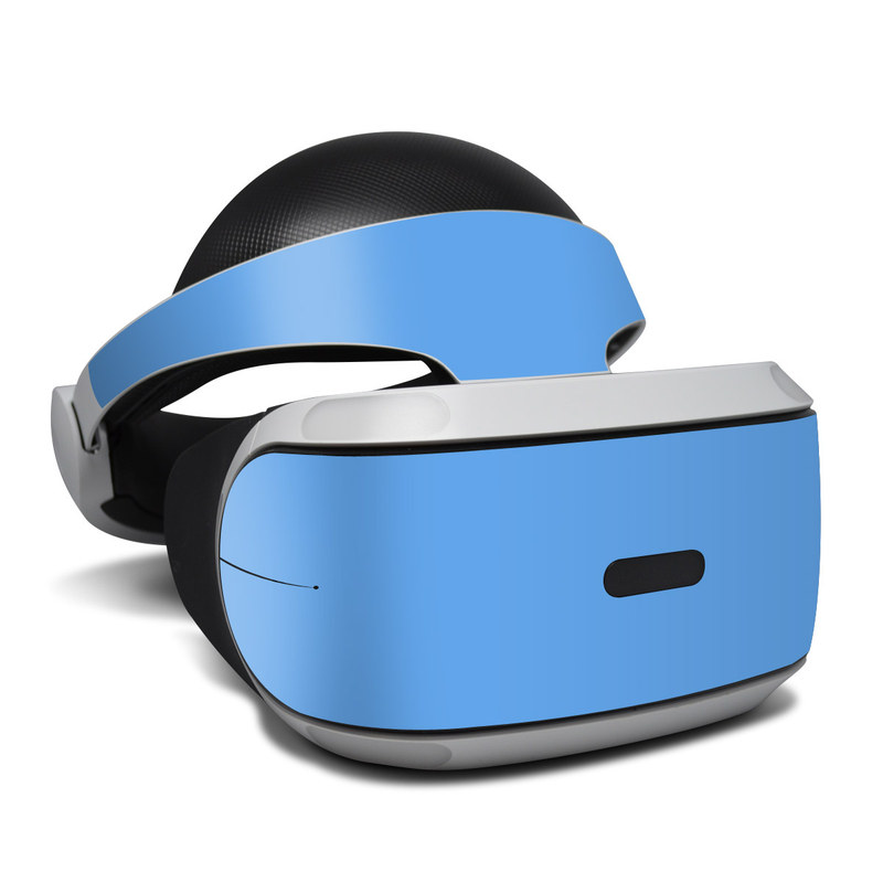 PlayStation VR Skin design of Sky, Blue, Daytime, Aqua, Cobalt blue, Atmosphere, Azure, Turquoise, Electric blue, Calm, with blue colors