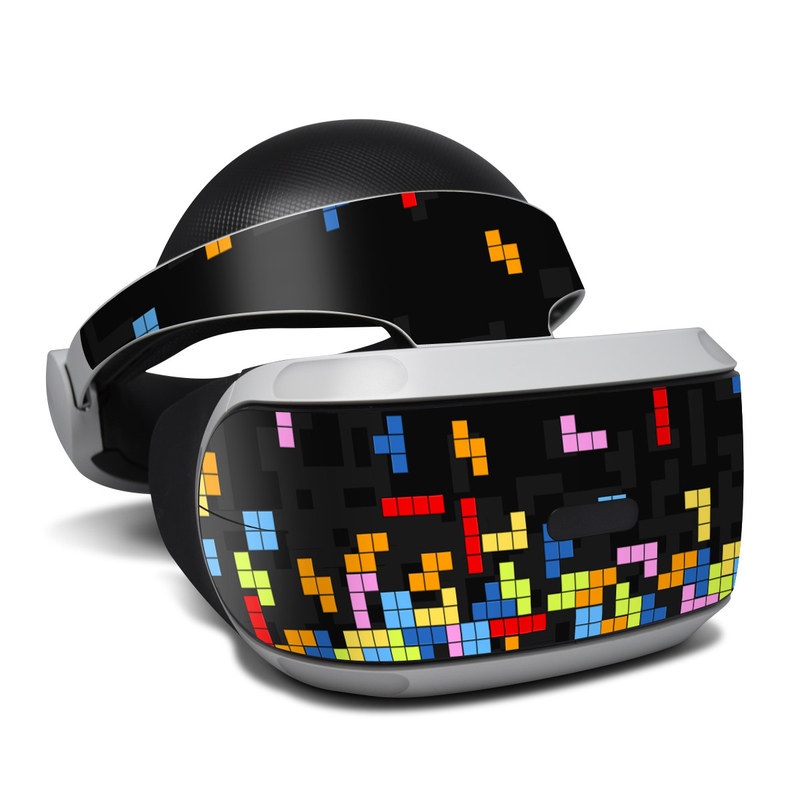 PlayStation VR Skin design of Pattern, Symmetry, Font, Design, Graphic design, Line, Colorfulness, Magenta, Square, Graphics, with black, green, blue, orange, red colors