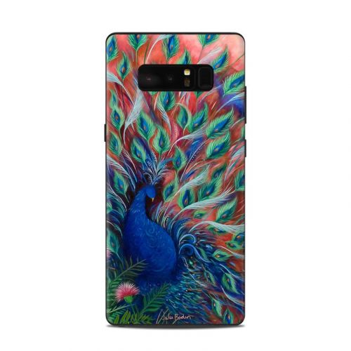 Coral Peacock Samsung Galaxy Note 8 Skin