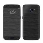 Black Woodgrain Galaxy S7 Skin