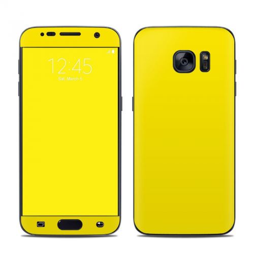 Solid State Yellow Galaxy S7 Skin