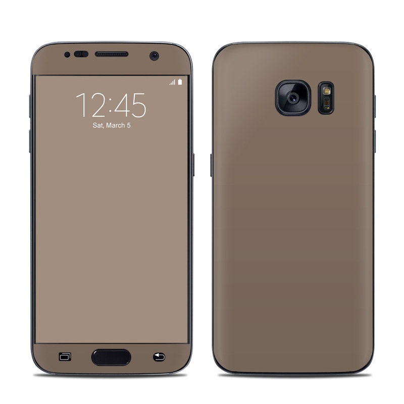 Samsung Galaxy S7 Skin design of Brown, Text, Beige, Material property, Font, with brown colors